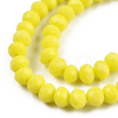 Opaque Solid Color Glass Beads Strands LS-EGLA-A034-P4mm-D26-1