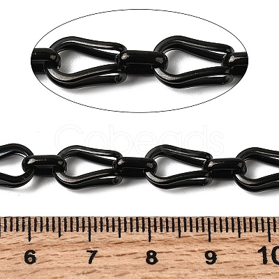 304 Stainless Steel Teardrop Link Chains CHS-C017-11B-1