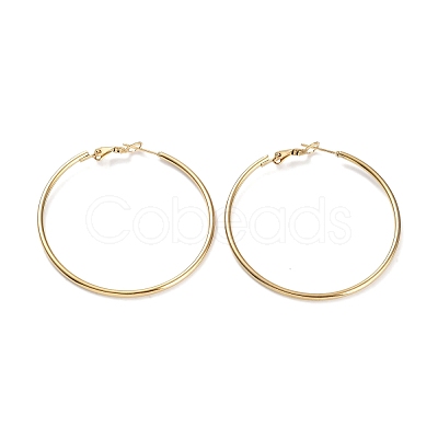 Ring 304 Stainless Steel Hoop Earrings for Women Men EJEW-B049-02F-G-1