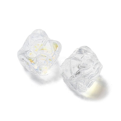 Baking Paint Transparent Glass Beads GLAA-C035-01Q-1