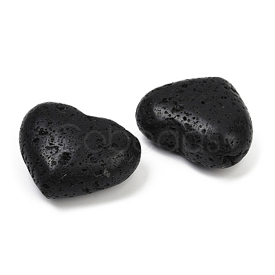 Heart Natural Lava Rock Palm Stones G-C186-02C-1