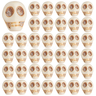 80Pcs Synthetic Magnesite Beads TURQ-HY0001-16-1