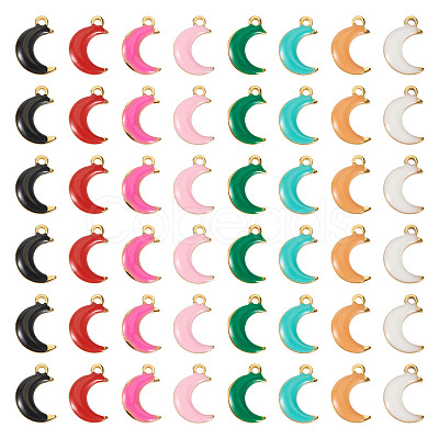 50Pcs 304 Stainless Steel Enamel Charms STAS-TA0003-32C-1