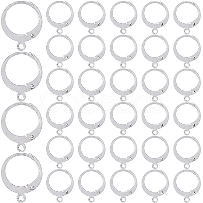 304 Stainless Steel Leverback Earring Findings STAS-SP0001-02B-1