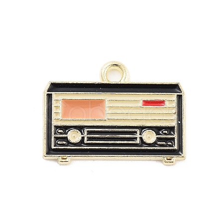 Alloy Enamel Pendants PALLOY-S185-02G-1