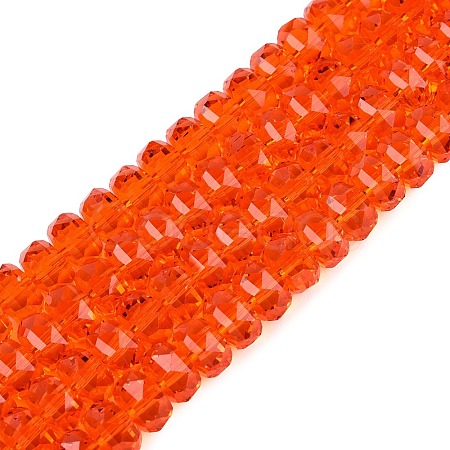 Transparent Glass Beads Strands GLAA-Q114-01A-A06-1
