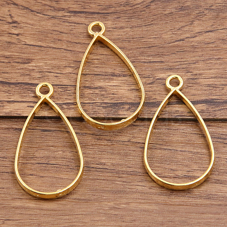 Alloy Open Back Bezel Pendants FIND-WH0191-47G-1
