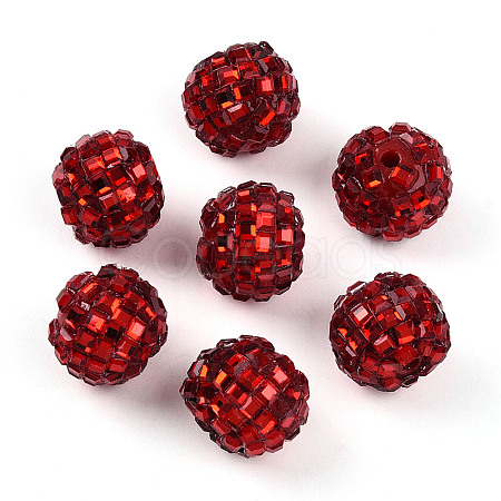 Acrylic Rhinestone Beads OACR-D307-01J-20MM-1