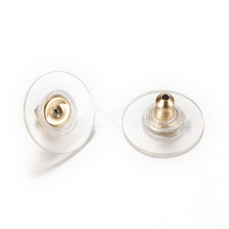 304 Stainless Steel Bullet Clutch Earring Backs X-STAS-T004-10G-1