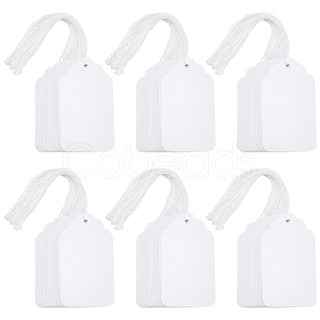 500Pcs Rectangle Paper Price Tags AJEW-UN0005-36-1