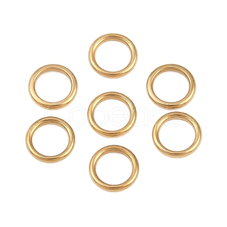 Ion Plating(IP) 304 Stainless Steel Closed Jump Rings STAS-G393-06G-08-1