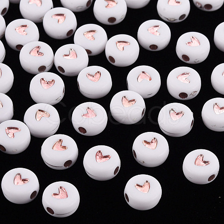 Plating Acrylic Beads PACR-YWC0001-01-1