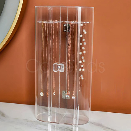 Acrylic Jewerly Hanging Necklaces Organizer Storage Boxes PW-WG53E9D-01-1
