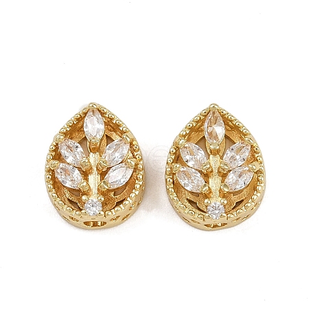 Brass Pave Cubic Zirconia Multi-strand Links ZIRC-F145-07G-01-1