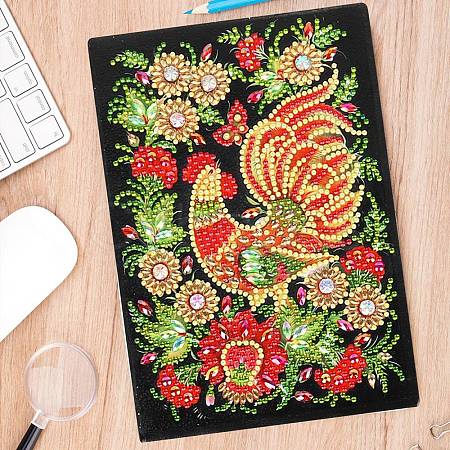 DIY Animal Theme Notebook Diamond Painting Kits DIAM-PW0004-111D-1