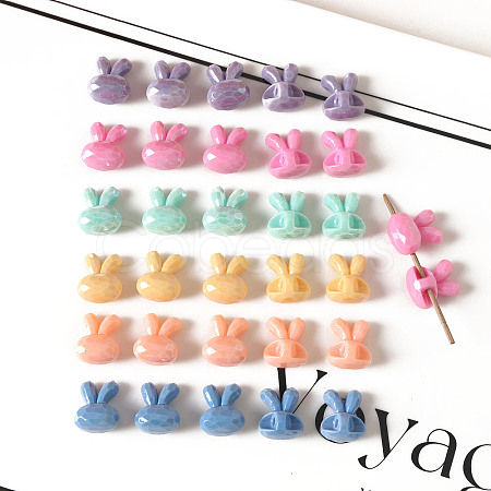 Opaque Acrylic Beads OACR-K008-27-1