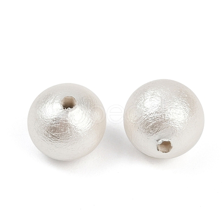 Compressed Cotton Pearl Beads WOVE-V001-A01-8mm-1