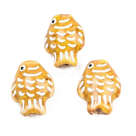 Handmade Porcelain Beads PORC-K010-08-07-1