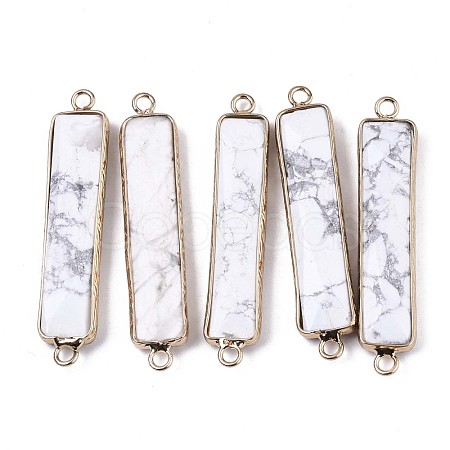 Natural Howlite Links Connectors G-S359-106C-1