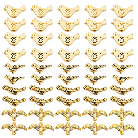150Pcs 5 Style Tibetan Style Alloy Beads TIBEP-AR0001-21-1