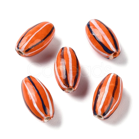 Handmade Porcelain Beads PORC-G011-05G-1