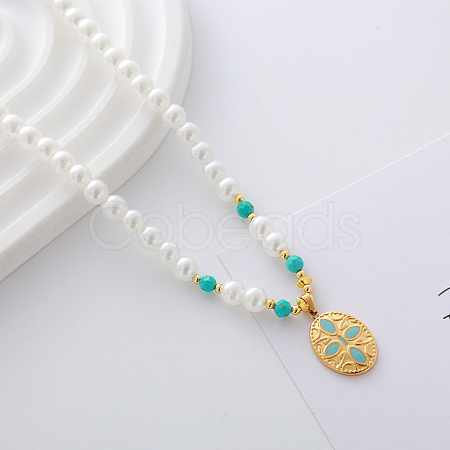 Fashionable 304 Stainless Steel Pendant Neacklaces GI7024-3-1