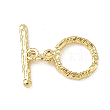 Brass Toggle Clasps KK-CBAFC6C-07A-G-1