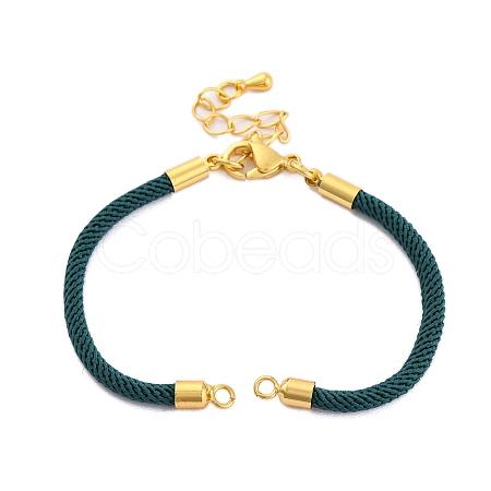Nylon Cords Bracelet Makings Fit for Connector Charms AJEW-P116-02G-37-1