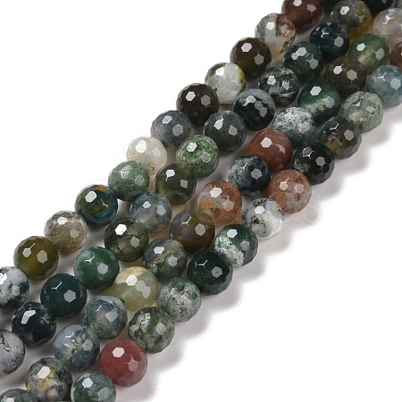 Natural Indian Agate Beads Strands G-E571-24B-1