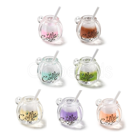 Transparent Resin Pendants X-FIND-H045-03-1