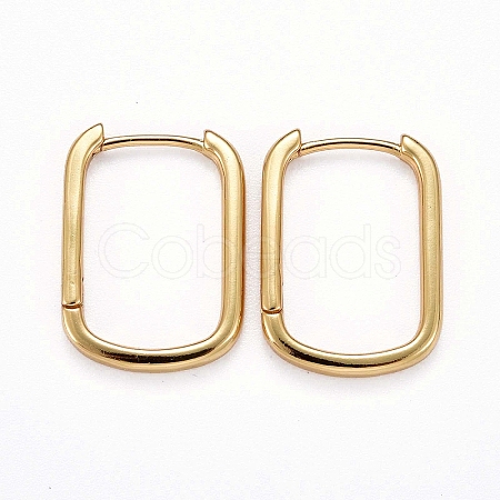 Brass Huggie Hoop Earrings X-KK-H741-05G-1