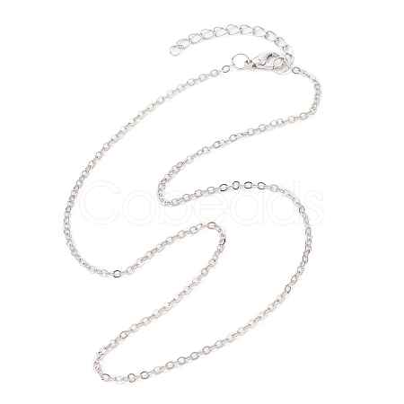 Brass Cable Chain Necklaces NJEW-JN04511-03-1