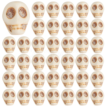 80Pcs Synthetic Magnesite Beads TURQ-HY0001-16-1