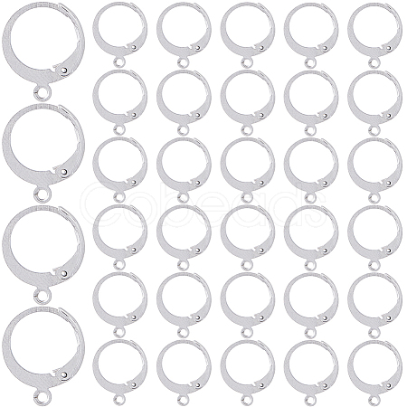 304 Stainless Steel Leverback Earring Findings STAS-SP0001-02B-1