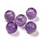 Natural Amethyst European Beads, Large Hole Beads, Round, 12x11mm, Hole: 5.5~6mm