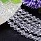 K9 Glass, Faceted Polyhedron Imitation Austrian Crystal Bead Strands, Grade AAA, Clear, 8mm, Hole: 0.9~1mm, about 50pcs/strand, 15.7 inch