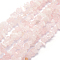 Natural Rose Quartz Beads Strands, Chip, 3~5mm, Hole: 0.6mm, about 80~81cm