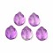 Transparent Glass Beads, Rabbit, Purple, 14x12x8mm, Hole: 1.4mm