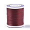 Nylon 66 Coated Beading Threads for Seed Beads, Dark Red, 0.1mm, about 54.68 yards(50m)/roll