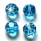 Imitation Austrian Crystal Beads, Grade AAA, K9 Glass, Faceted(32 Facets), Round, Deep Sky Blue, 4mm, Hole: 0.7~0.9mm