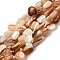 Natural Sea Shell Beads Strands, Nuggets, 8~9x3.5~7.5x3.5~7.5mm, Hole: 1mm, about 44~46pcs/strand, 15.16''~15.35''(38.5~39cm)