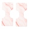 Paper Hair Ties Display Cards, Rectangle with Marble Pattern, Salmon, 8.8x4x0.04cm, 100pcs/bag