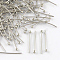 Brass Ball Head pins, Cadmium Free & Lead Free, Platinum, 18x0.5mm, 24 Gauge, Head: 2mm, about 8570pcs/bag