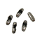 Brass Ball Chain Connectors, Gunmetal, 7.5x2.5mm, Hole: 0.8mm, Fit for 2mm ball chain