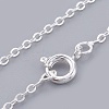 Silver Color Plated Brass Necklaces X-NJEW-SW028-28inch-S-2