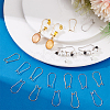 200Pcs 2 Colors 304 Stainless Steel Hoop Earrings STAS-PH0006-64-2