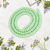 3Starnds Opaque Spray Painted Glass Beads GLAA-PA0001-35B-3