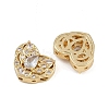 Brass Pave Cubic Zirconia Multi-strand Links ZIRC-F145-08G-01-2