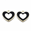 Rack Plating Alloy Enamel Pendants ENAM-T014-03A-RS-1