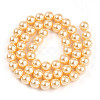 Baking Paint Pearlized Glass Pearl Bead Strands HY-N002-8mm-A09-3